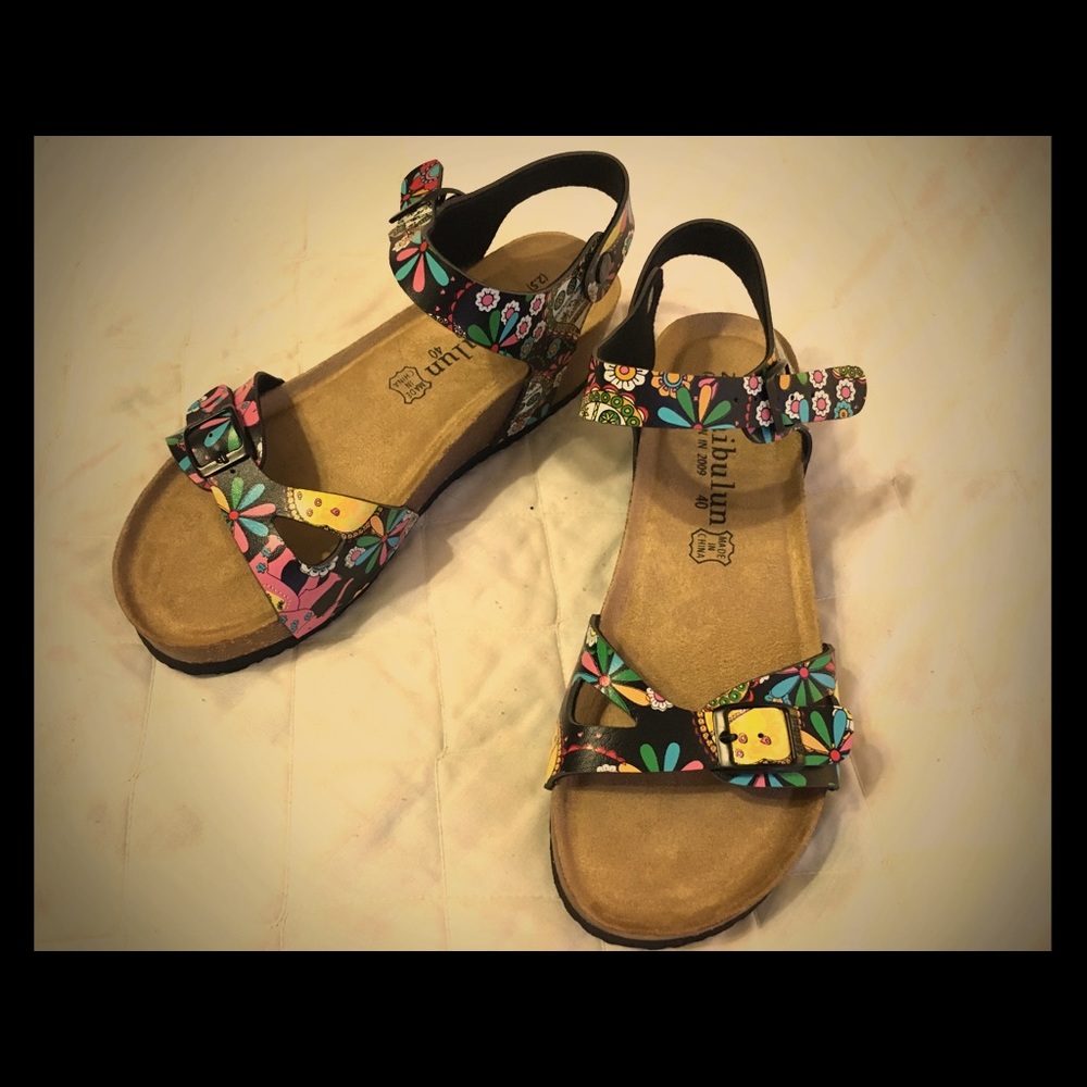 Vintage Flower Sandals